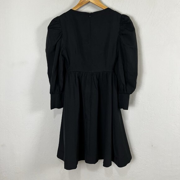 Pomander Place Dress Size XS Black Fit Flare Andie Long Sleeve Preppy Tuckernuck - Picture 6 of 10